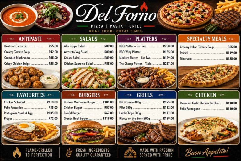 Del Forno Menu Prices