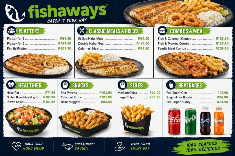 Fishaways Menu Prices