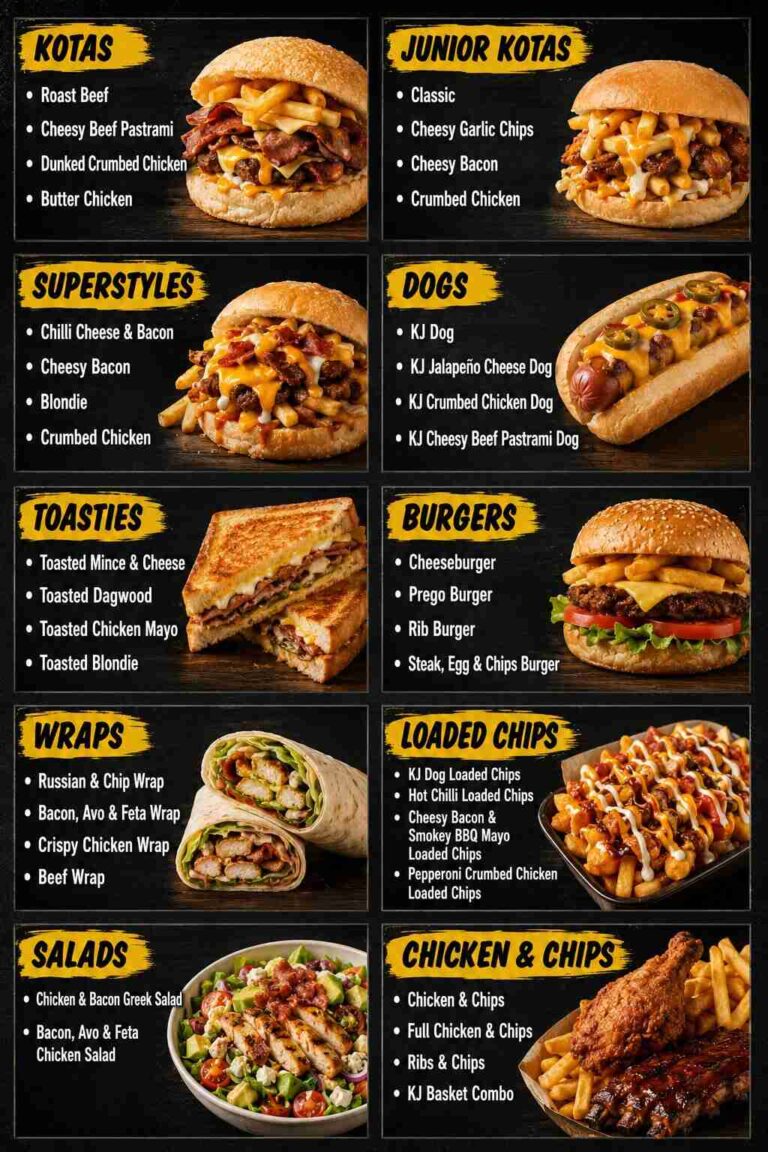 Kota Joe Menu Prices