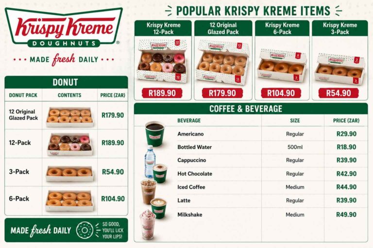 Krispy Kreme Menu Prices